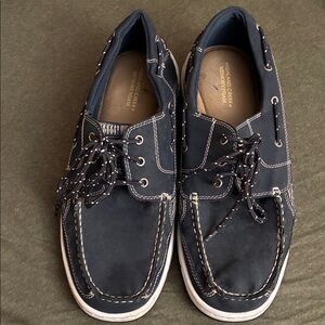 Richmond Creek Men's Navy Boat Shoes